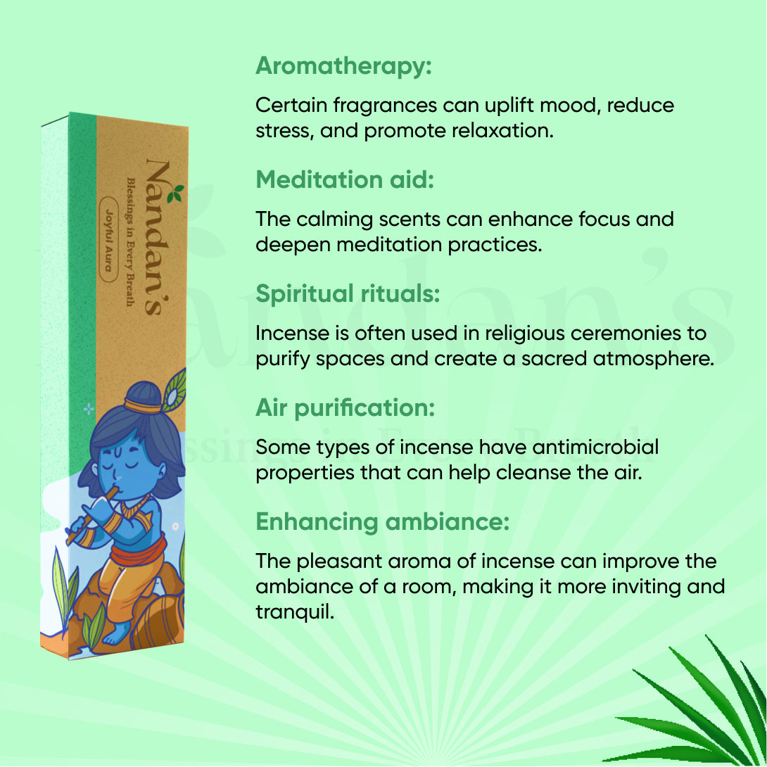 Nandans Joyful Aura Incense Sticks